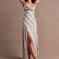 ELEMENTAL COWL DRESS - ECRU / BLACK