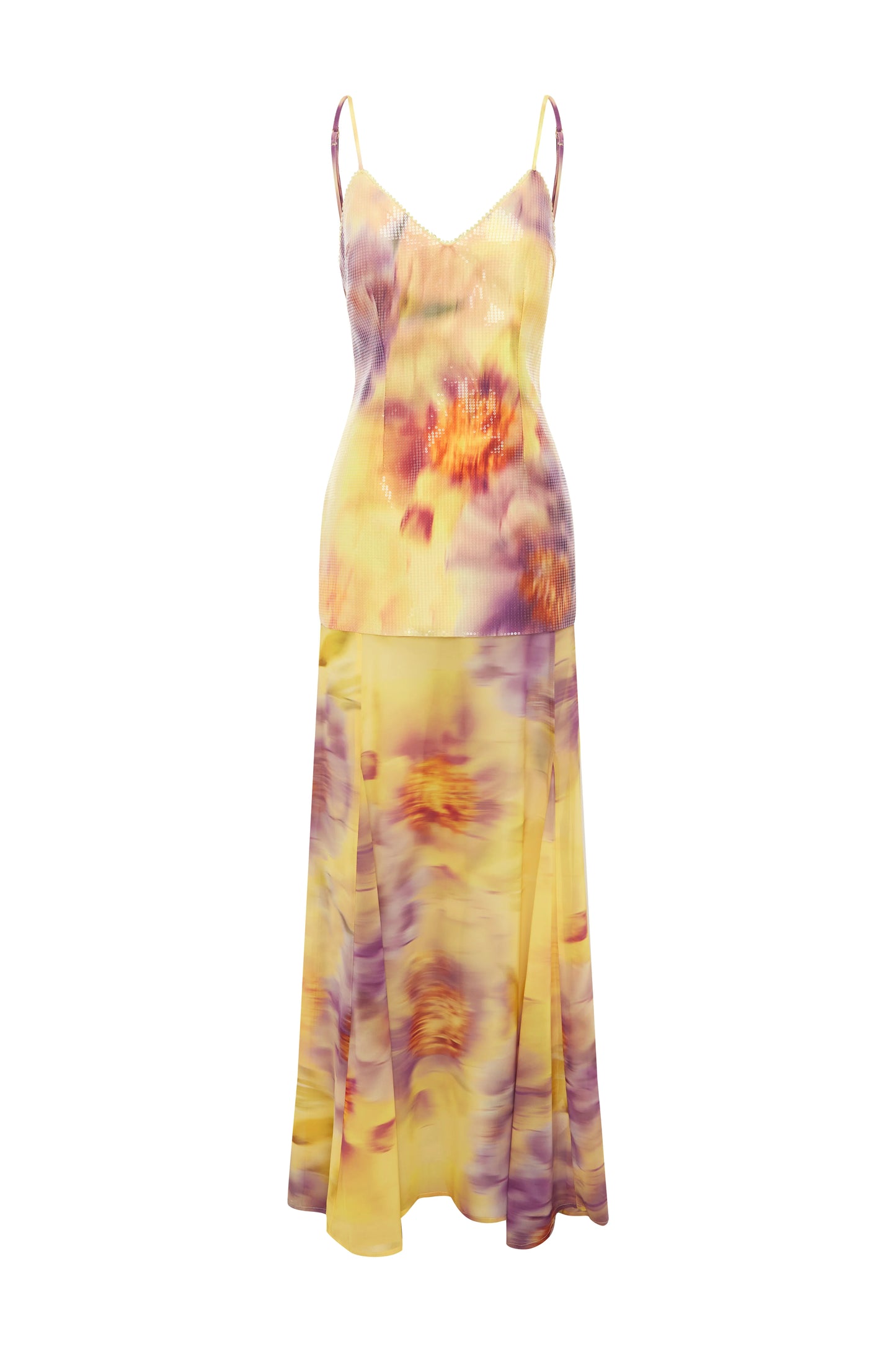 TULIA LOW BACK MAXI DRESS - SURI YELLOW