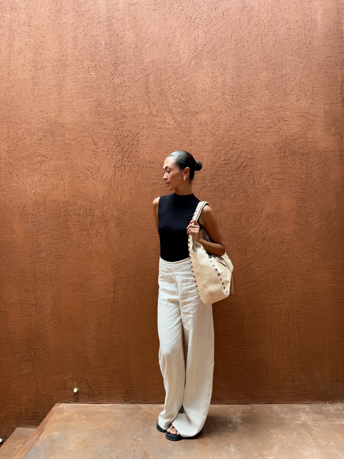 Margot Linen Flare Pant /  Natural