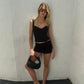 Holly Skort black - Frayed