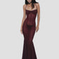 Siren Maxi Dress - Wine Red