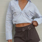 Asun Shirt - Blue/Brown