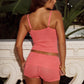 CALYPSO KNIT TANK TOP - PEACH