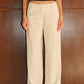 KIKO LOW RISE TAILORED PANTS - VANILLA