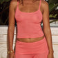 CALYPSO KNIT TANK TOP - PEACH