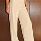 KIKO LOW RISE TAILORED PANTS - VANILLA