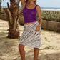 TESSA LOW WAIST SEQUIN MIDI SKIRT - CICI WHITE
