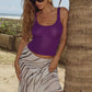 NARI SEQUIN KNIT TANK - PLUM