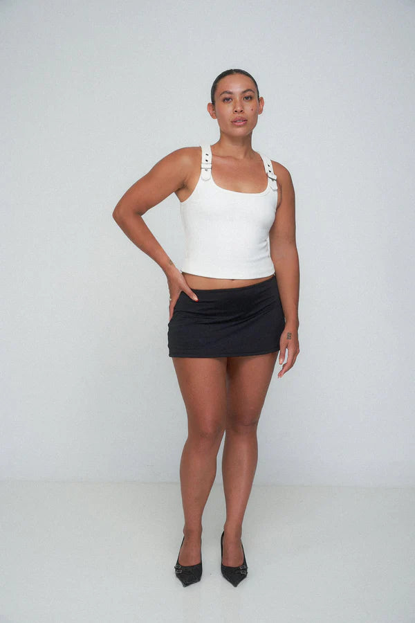 Enperanza Buckle Top - Ivory