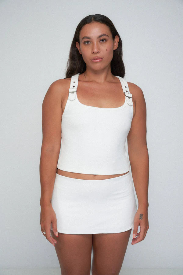 Enperanza Buckle Top - Ivory