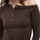 Zinnia Top - Chocolate