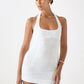 Amina Linen Dress - White