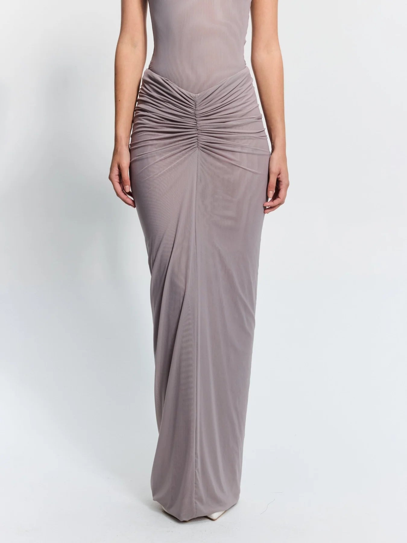 Pilar Mesh Skirt - Mushroom