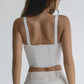 JANE B DENIM CORSET - OFF WHITE