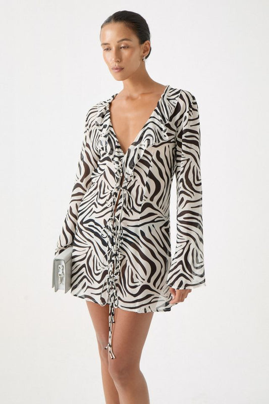 Vianca Dress - Zebra