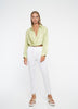 Anja Satin Wrap Top / Grape