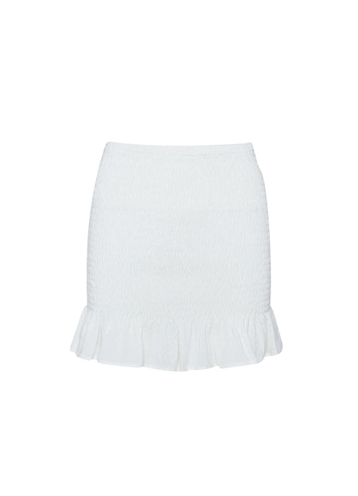 Rei Elasticated Skirt / Chalk