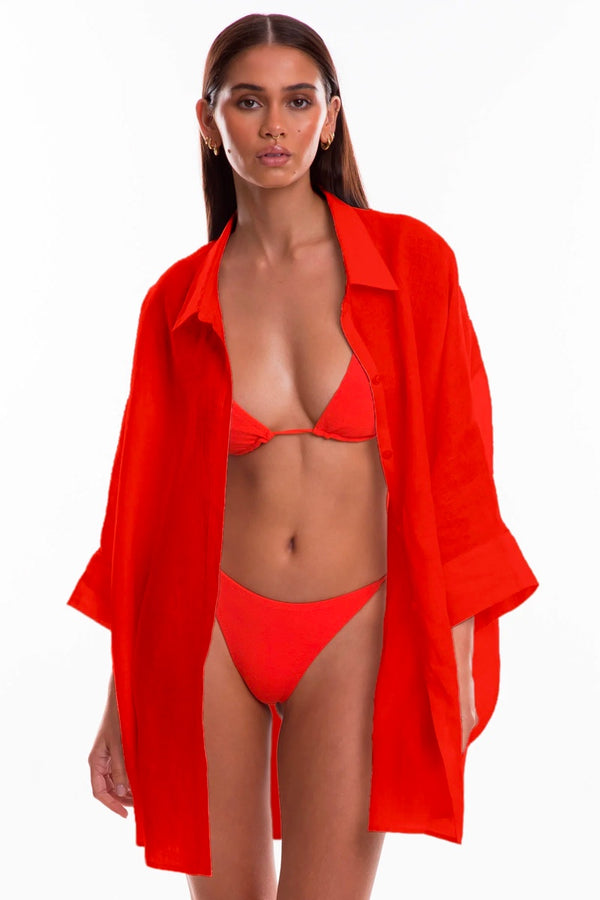 Bow and Arrow TJ Swim Franca Shirt Blood Orange