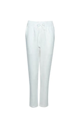 By Tegan - Eadie Drawstring Linen Pant - Le Blanc