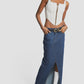 JANE B DENIM CORSET - OFF WHITE