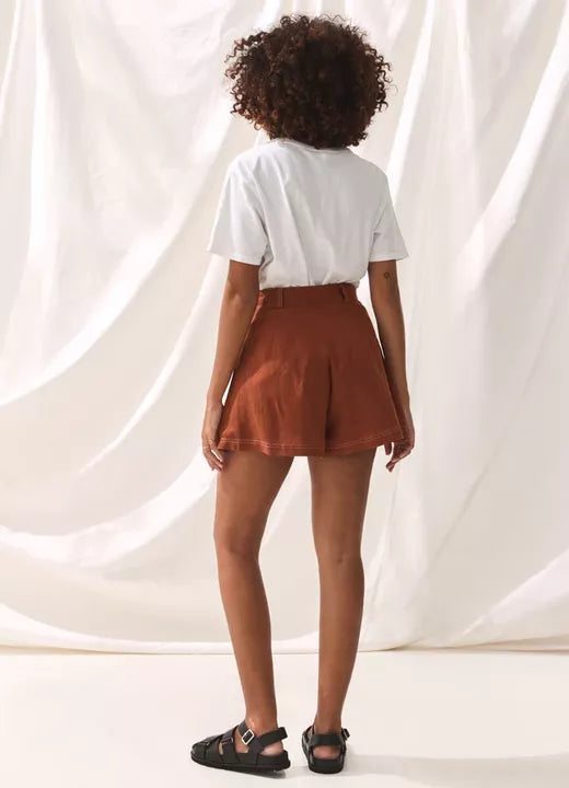 The Cinzia Shorts - Rust
