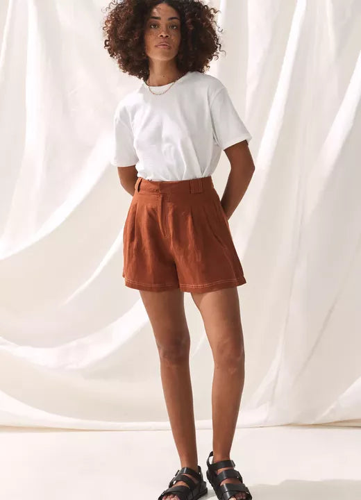 SANCIA THE CINZIA SHORTS RUST