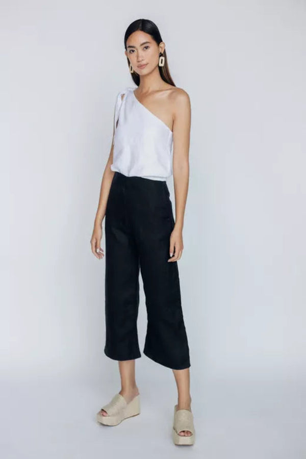 Sama Collective By Tegan Black Linen Pants