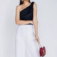 Sama Collective By Tegan Louie Linen White Pant