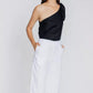 Sama Collective By Tegan Louie Linen White Pant
