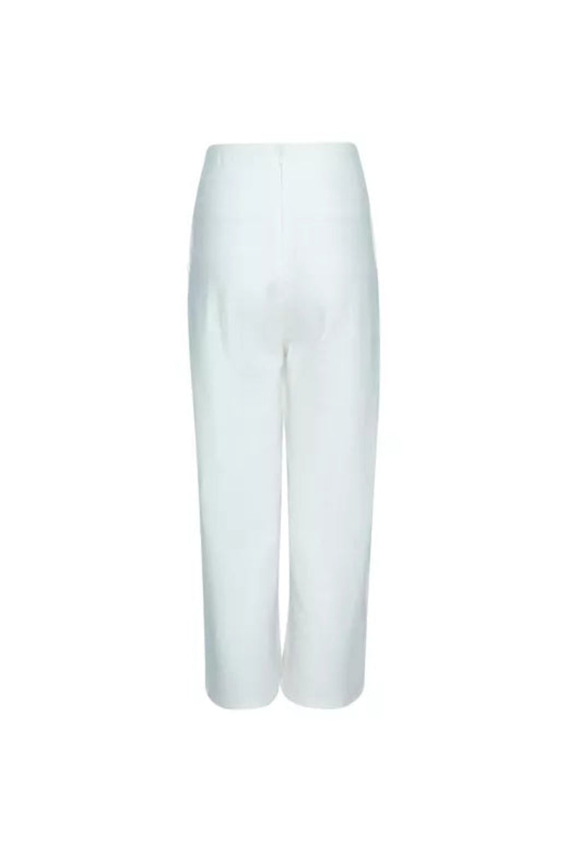 Sama Collective By Tegan Louie Linen White Pant