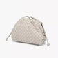 Genuine Leather Pouch B&A Woven Off White